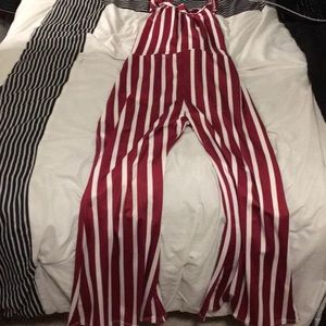 Red and white jumper